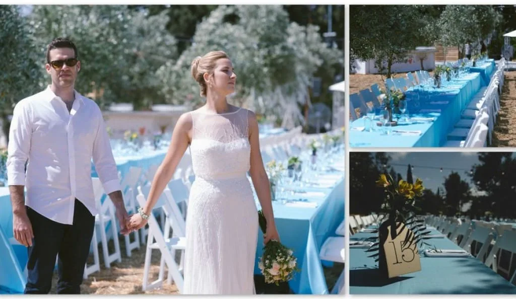 Wedding in the house where she grew up